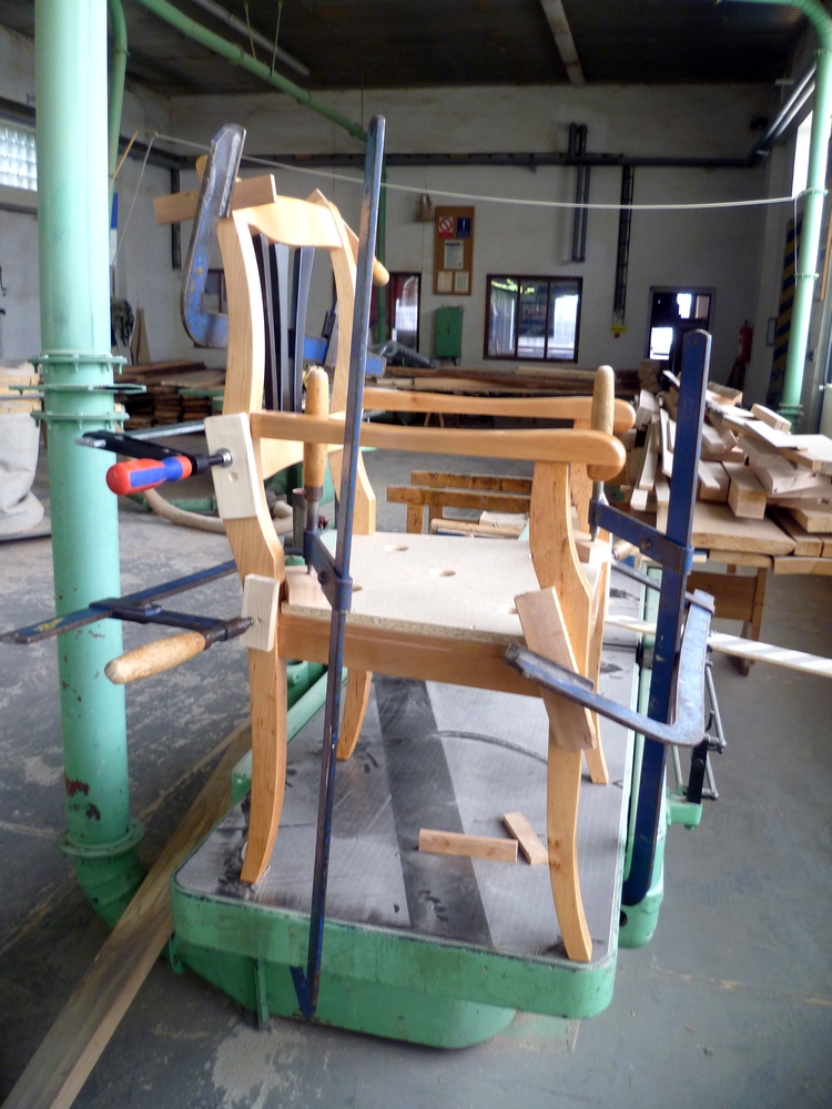 Čalouněná židle s područkami (4)